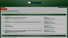 What Chatatat.com website looked like in 2014 (9 years ago)