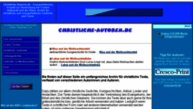 What Christliche-autoren.de website looked like in 2014 (9 years ago)