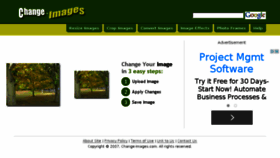 What Change-images.com website looked like in 2014 (9 years ago)