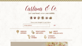 What Carlanaco.com website looked like in 2014 (9 years ago)