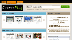 What Couponplug.com website looked like in 2014 (9 years ago)