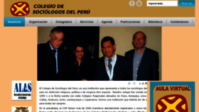 What Colegiodesociologosperu.org website looked like in 2014 (9 years ago)