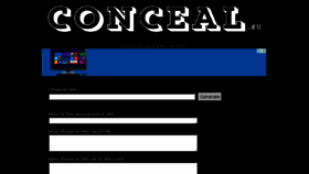 What Conceal.eu website looked like in 2014 (9 years ago)