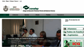 What Conalepveracruz.edu.mx website looked like in 2014 (9 years ago)