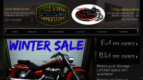 What Cycleworldsuperstore.com website looked like in 2014 (9 years ago)