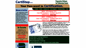What Certistep.com website looked like in 2014 (9 years ago)