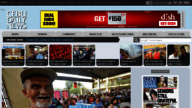 What Cebudailynews.ph website looked like in 2014 (9 years ago)
