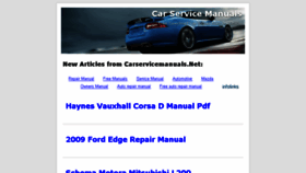What Carservicemanuals.net website looked like in 2014 (9 years ago)