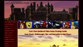 What Carls-sims-medieval-guide.com website looked like in 2014 (9 years ago)