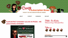 What Crazy4subscriptionboxes.com website looked like in 2015 (9 years ago)