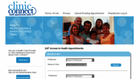 What Clinicconnect.com.au website looked like in 2015 (10 years ago)