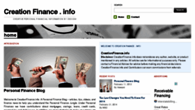 What Creationfinance.info website looked like in 2015 (9 years ago)