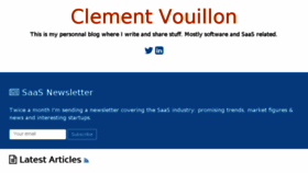 What Clementvouillon.com website looked like in 2015 (9 years ago)