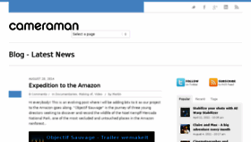 What Cameraman.com website looked like in 2015 (9 years ago)