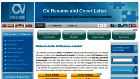 What Cv-resume.org website looked like in 2015 (9 years ago)