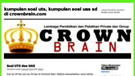 What Crownbrain.com website looked like in 2015 (9 years ago)