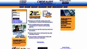 What Creditalert.com website looked like in 2015 (9 years ago)