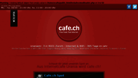 What Cafe.ch website looked like in 2015 (9 years ago)