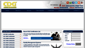 What Cdgcertification.com website looked like in 2015 (9 years ago)