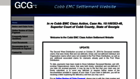 What Cobbemcsettlement.com website looked like in 2015 (9 years ago)