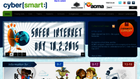 What Cybersmartkids.com.au website looked like in 2015 (9 years ago)