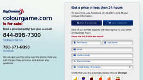 What Colourgame.com website looked like in 2015 (9 years ago)