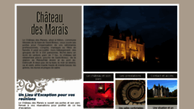 What Chateaudesmarais.com website looked like in 2015 (9 years ago)