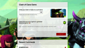What Clashofgems.net website looked like in 2015 (9 years ago)