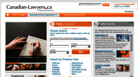 What Canadian-lawyers.ca website looked like in 2015 (9 years ago)