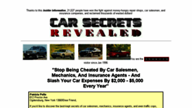 What Carsecrets.com website looked like in 2015 (9 years ago)