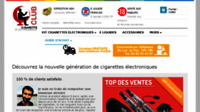 What Clubecig.fr website looked like in 2015 (9 years ago)