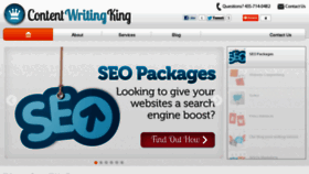 What Contentwritingking.com website looked like in 2015 (9 years ago)