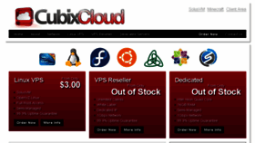 What Cubixcloud.com website looked like in 2015 (9 years ago)