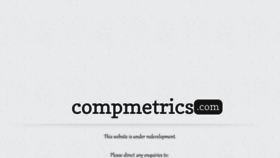 What Compmetrics.com website looked like in 2015 (9 years ago)