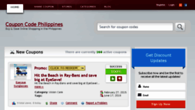 What Couponcode.com.ph website looked like in 2015 (9 years ago)