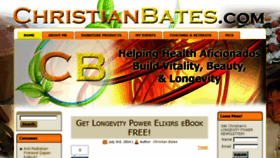 What Christianbates.com website looked like in 2015 (9 years ago)