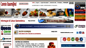 What Correiogourmand.com.br website looked like in 2015 (9 years ago)