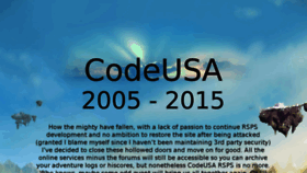 What Codeusa.net website looked like in 2015 (9 years ago)