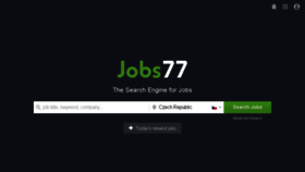 What Czechjobs77.com website looked like in 2015 (9 years ago)