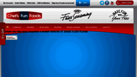 What Chefsfunfoods.com website looked like in 2015 (9 years ago)
