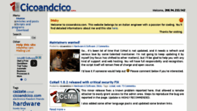 What Cicoandcico.com website looked like in 2015 (9 years ago)