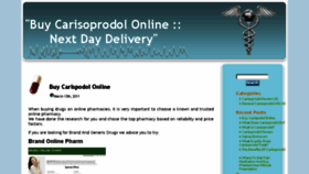 What Carisoprodolpharm.com website looked like in 2015 (9 years ago)