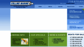 What Collinsmarine.com website looked like in 2015 (9 years ago)