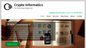 What Cryptoinformatics.com website looked like in 2015 (9 years ago)