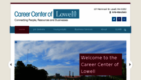 What Careercenteroflowell.org website looked like in 2015 (9 years ago)