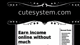 What Cutesystem.com website looked like in 2015 (9 years ago)