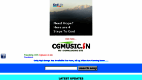 What Cgmusic.in website looked like in 2015 (9 years ago)