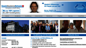 What Coachakademie.ch website looked like in 2015 (9 years ago)