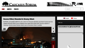 What Caucasusforum.org website looked like in 2015 (9 years ago)