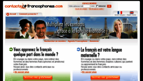 What Contactsfrancophones.com website looked like in 2015 (9 years ago)